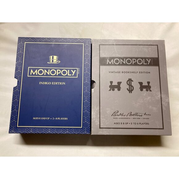 WS Game Company Monopoly Bookshelf Edition X 2 Lot - Brand New - Picture 2 of 3